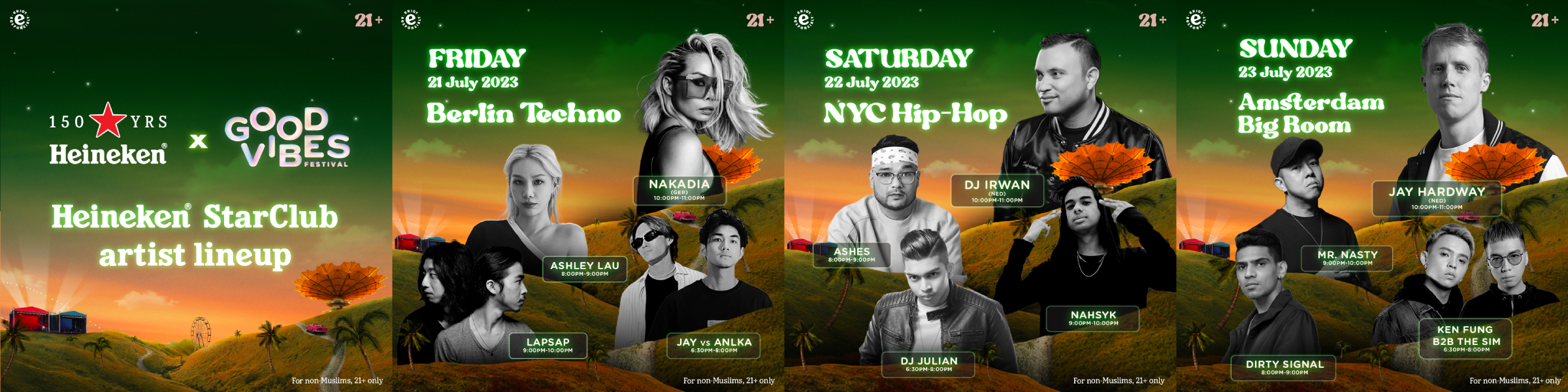 Heineken StarClub artist lineup