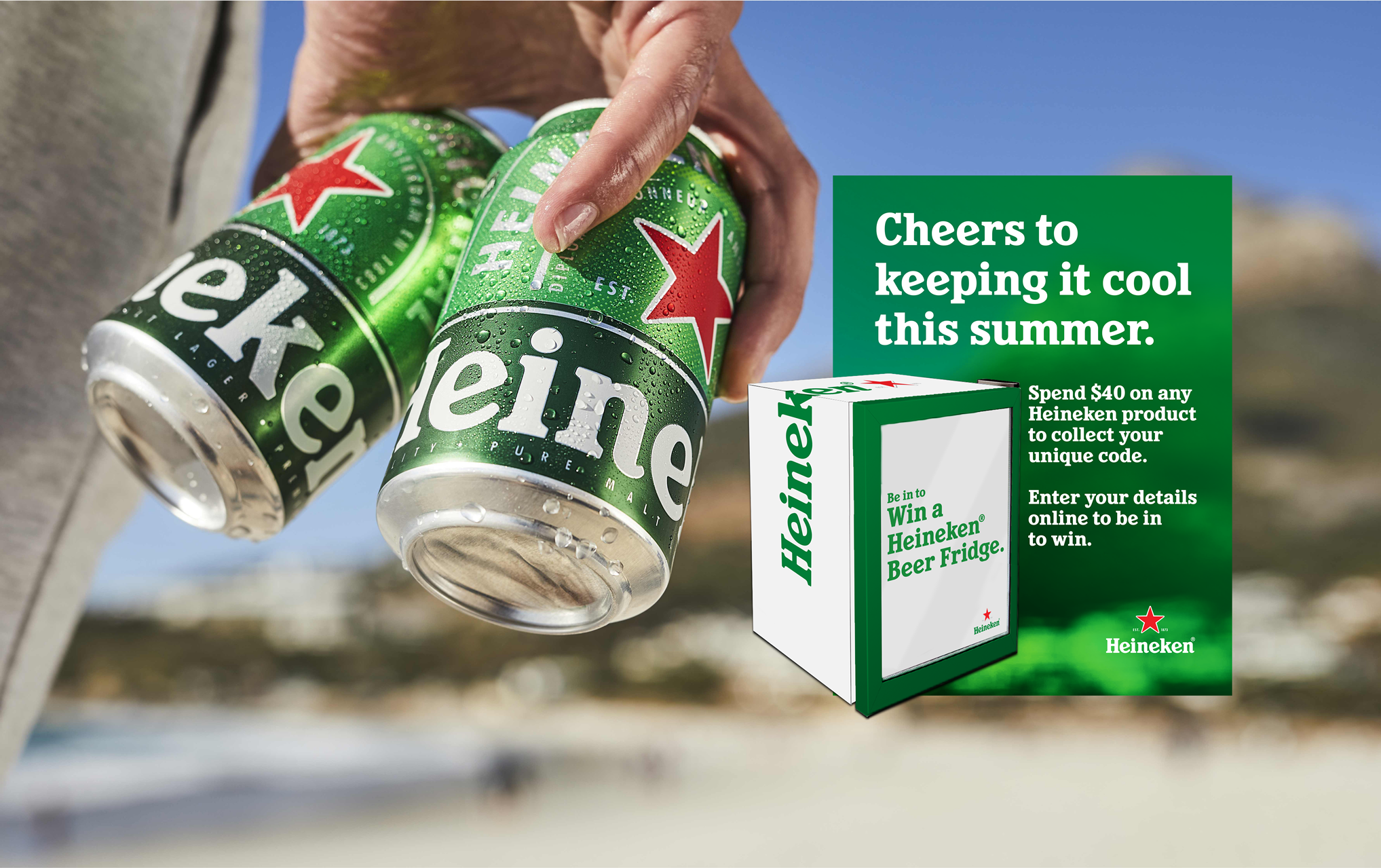 Heineken NZ Win A Fridge Hero Image 2035X1279px