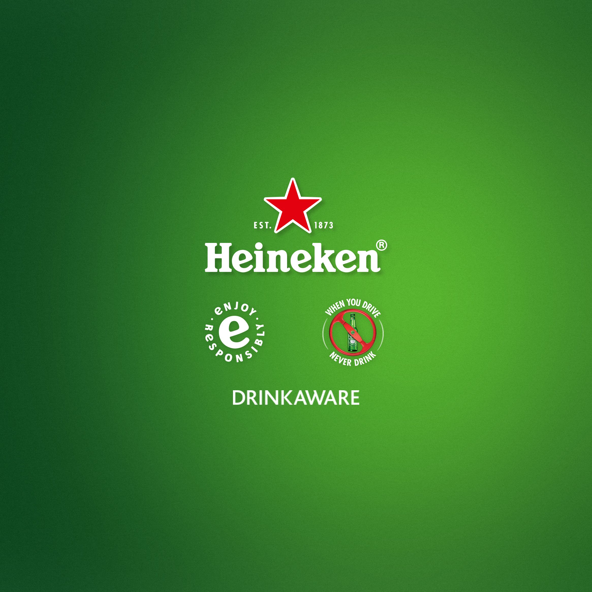 Heineken Enjoy Responsibly With Drinkaware Logo