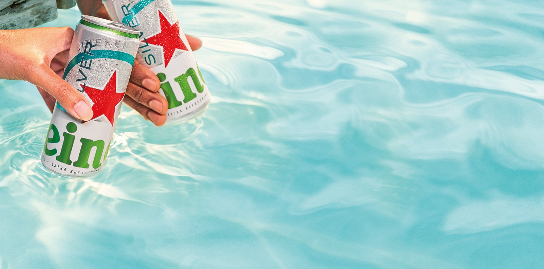 Heineken Silver Cans In Water 1762X1240px